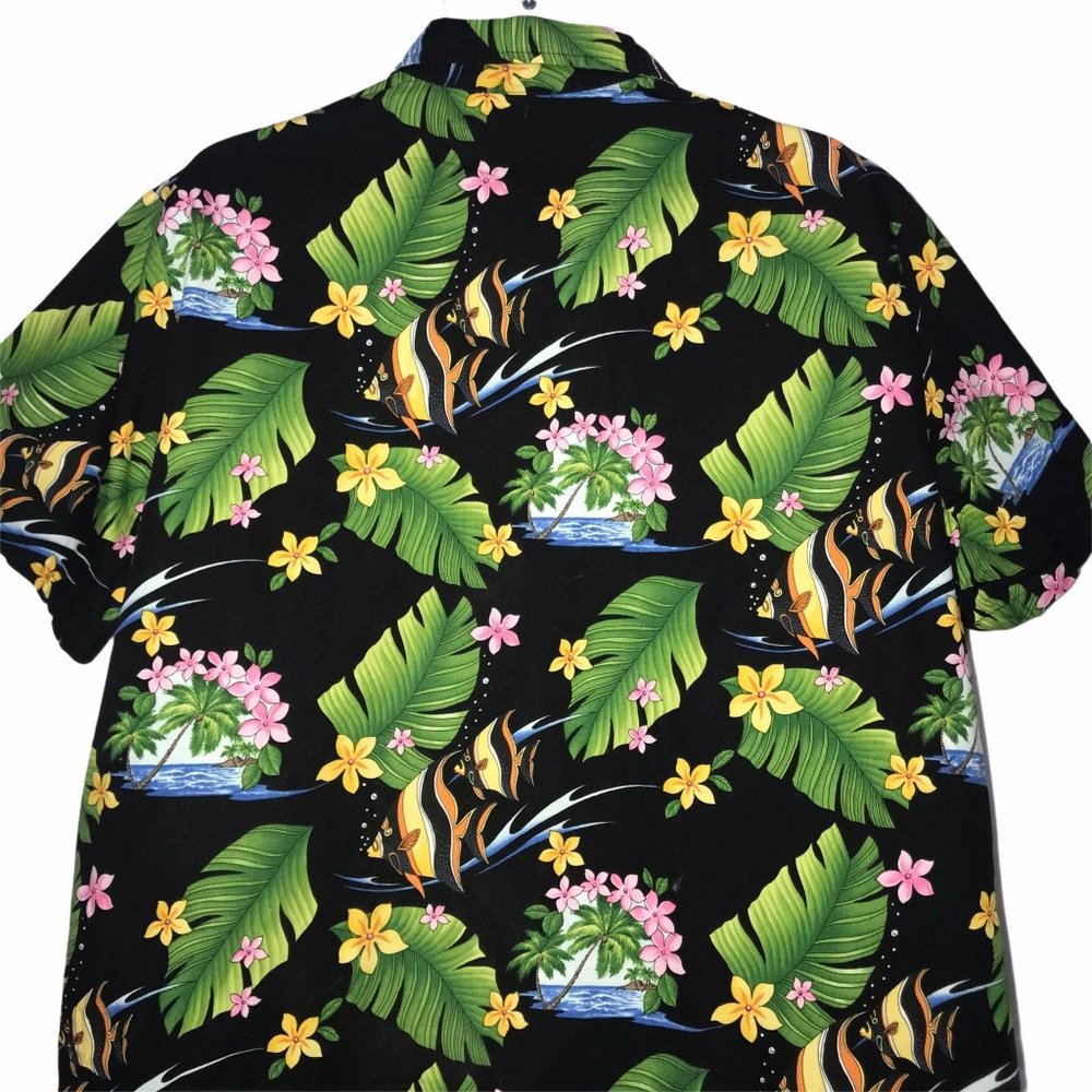 Malihini Hawaii Vintage Colorful 1990's Shirt 2XL - Picture 7 of 8
